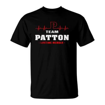 Patton Surname Family Last Name Team Patton Lifetime Member T-Shirt - Seseable
