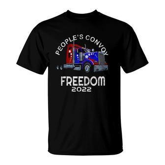 People’S Convoy Freedom 2022 Support Truckers T-Shirt | Mazezy