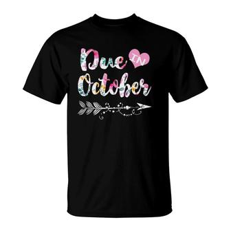 Pregnancy Announcement Due Date October 2022 See You In T-shirt - Thegiftio