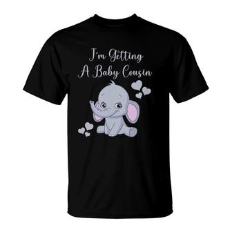 Promoted To Big Cousin Cute Elephant Pregnancy Announcement T-Shirt | Mazezy