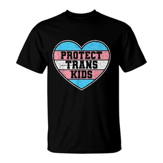 Protect Trans Kids Transgender Flag Lgbt Rights T-Shirt - Seseable