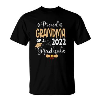 Proud Grandma Of A Class Of 2022 Graduate Senior 2022 Ver2 T-Shirt - Seseable