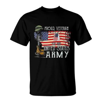 Proud Veteran Of The United States Army Memorial Day T-Shirt - Seseable