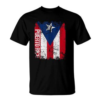 Puerto Rico Vintage Flag Purple Puerto Rico T-Shirt | Mazezy