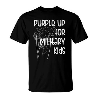 Purple Up For Military Kids - Month Of The Military Child T-Shirt - Seseable