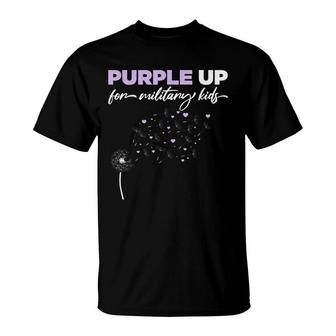 Purple Up For Military Kids-Month Of The Military Child T-Shirt - Seseable