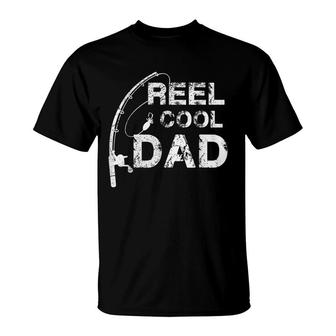 Reel Cool Papa Fishing Dad Gifts Fathers Day Fisherman Fish T-Shirt - Seseable