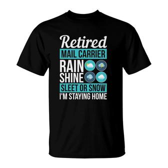 Retired Mail Carrier Gifts Mailmen Mail Ladies & Carrier T-Shirt | Mazezy