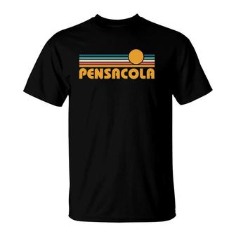 Retro Pensacola Florida Sunset T-Shirt | Mazezy