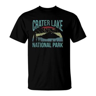 Retro Vintage National Park Crater Lake National Park T-Shirt - Seseable