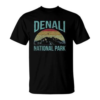 Retro Vintage National Park - Denali National Park T-Shirt - Seseable