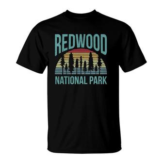 Retro Vintage National Park - Redwood National Park T-Shirt - Seseable