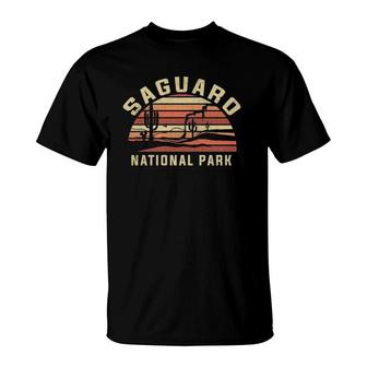 Retro Vintage National Park - Saguaro National Park T-Shirt - Seseable