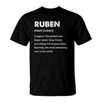 Ruben Name Definition Personalized Custom T-shirt - Thegiftio UK