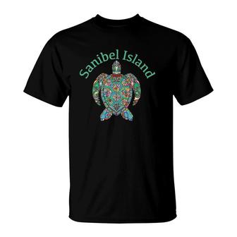 Sanibel Island Tribal Turtle Gift T-Shirt | Mazezy