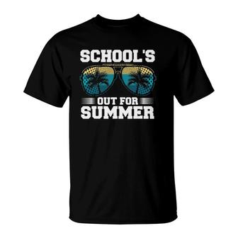 Schools Out For Summer Last Day Of School Hello Summertime T-Shirt - Seseable