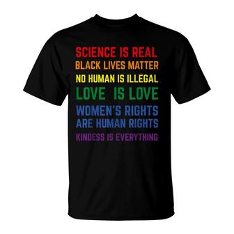 Science Is Real Lgbt Gay Pride Lgbtq Human Pride T-shirt - Thegiftio UK