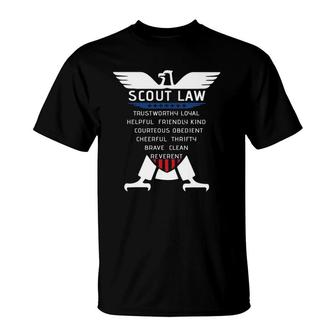 Scout Law T Us American Flag Scout T-Shirt - Seseable
