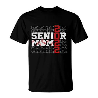 Senior Baseball Mom 2022 Senior Mama High School Grad T-Shirt - Seseable