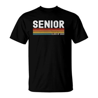 Senior Class Of 2022 Vintage Sunset Graduation Senior 2022 T-Shirt | Mazezy