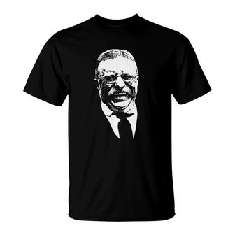 Smiling Teddy Roosevelt T-Shirt | Mazezy