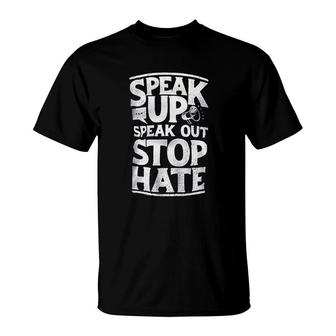 Speak Up Speak Out Stop Hate T-shirt - Thegiftio