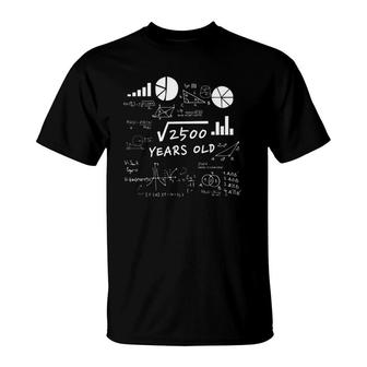 1967 50th Years Old Square Root Math Birthday Gift Tee-Shirt