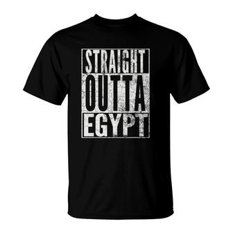 Straight Outta Egypt Fun African Vintage Men Women Kids Gift T-Shirt