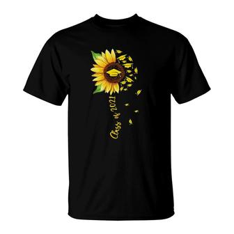Sunflower Graduation Class Of 2021 Senior 21 Graduate T-Shirt - Seseable