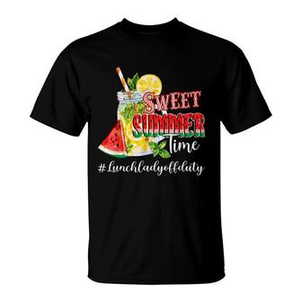 Sweet Summer Time Lemonade Lunch Lady Off Duty Summer T-Shirt | Mazezy