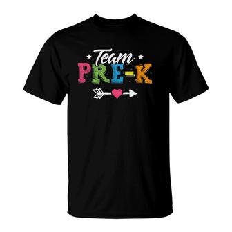 Team Pre-K Preschool Teacher Student Back To School T-Shirt - Seseable