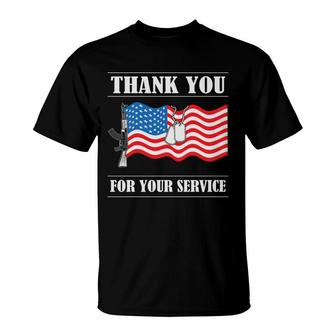 Thank You For Your Service Veteran 2022 Flag T-Shirt - Seseable