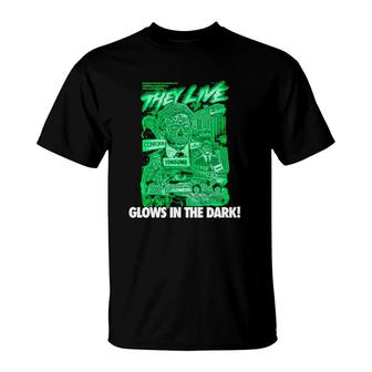 They Live Consume Conform Please Stand By Glows In The Dark T-Shirt | Mazezy