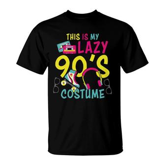 This Is My Lazy 90S Costume Mixtape Music Idea 80S 90S Styles T-Shirt - Seseable