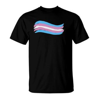 Trans Transgender Pride Flag Pro Lgbtq Cool Lgbt Ally Gift T-Shirt | Mazezy