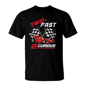 Two Fast 2 Curious Birthday Decorations 2Nd Bday 2020 Ver2 T-Shirt | Mazezy