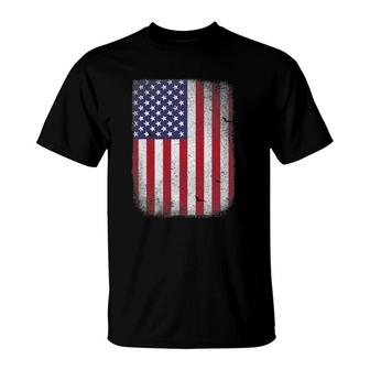 Usa Flag 4Th July American Red White Blue Star Stripes T-Shirt - Seseable