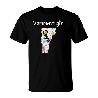 Vermont Girl I Love Vermont Home T-shirt - Thegiftio UK