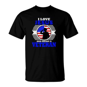 Veteran Christian Military Jesus Gift Dad Husband T-Shirt - Monsterry UK