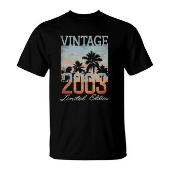 Vintage 2003 Limited Edition 18Th Birthday 18 Years Old Gift T-Shirt - Seseable