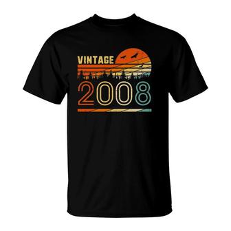 Vintage 2008 Retro 12Th Birthday Gift Fun B-Day 12 Years Old T-Shirt | Mazezy