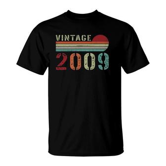 Vintage 2009 Funny 13 Years Old Boys And Girls 13Th Birthday T-Shirt - Seseable