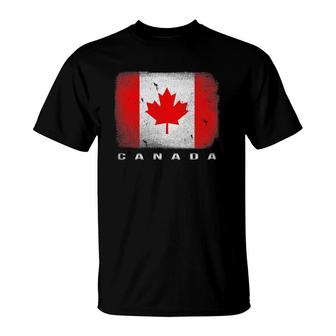 Vintage Canada Canadian Flag Gift T-Shirt | Mazezy