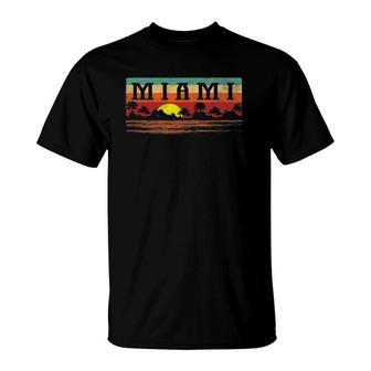 Vintage Miami Beach Florida Retro Miami T-Shirt | Mazezy