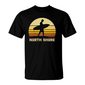 Vintage Sunset North Shore Hawaii Surf Beach Bum 70S Classic  T-Shirt