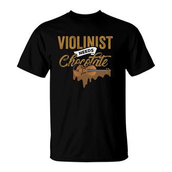 Violinist - Violin Player Costume Musician T-Shirt - Seseable