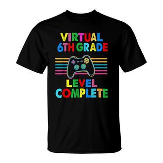 Virtual 6Th Grade Level Complete Graduation Video Gamer Cute T-Shirt - Seseable