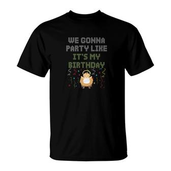 We Gonna Party Like Its My Birthday Baby Jesus Xmas T-Shirt - Monsterry CA
