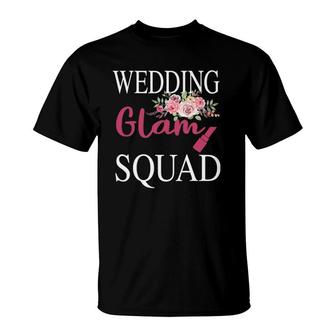 Wedding Glam Squad Bachelorette Party T-Shirt | Mazezy