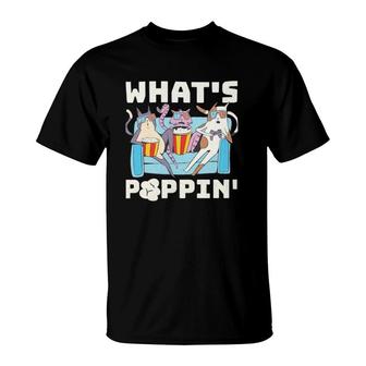 Whats Poppin Popcorn Popcorn T-shirt - Thegiftio UK